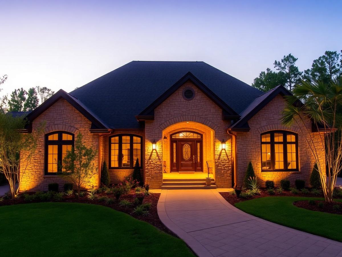 Premium bungalow evening view