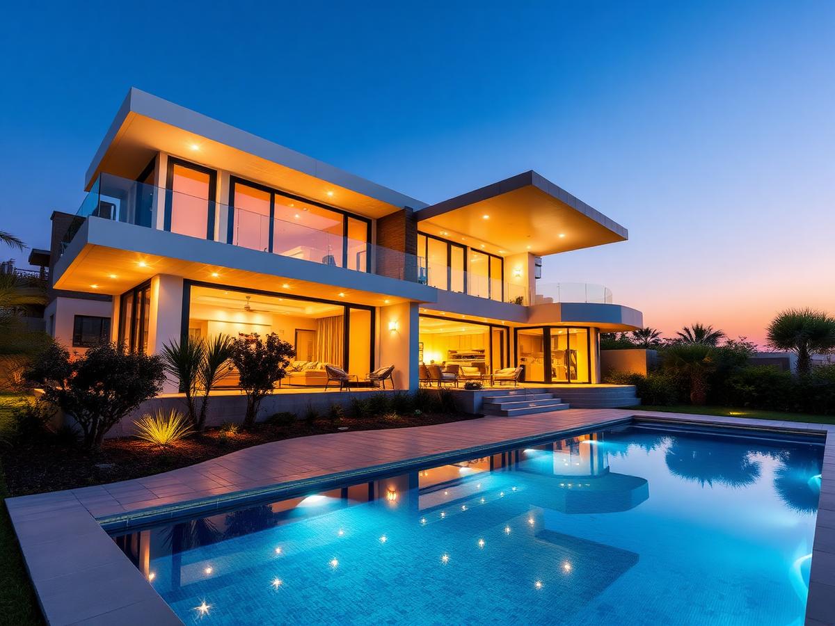 Luxury villa exterior
